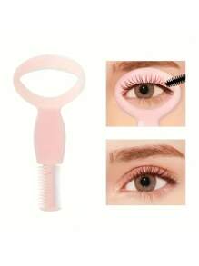 3-In-1 Makeup Essential: Eyelash Mascara Shield Guard, Lash Separator Comb, And Eyebrow Grooming Brush: This Innovative Tool Combines Three Essential Functions For Perfect Eye Makeup, The Eyelid Protector Prevents Messy Mascara Application On Both Upper And Lower Lashes, The Metal-Toothed Comb Effectively Separates Lashes, Removing Clumps And Enhancing Definition, While The Brow Comb Helps Shape And Style Eyebrows For A Polished Look, Constructed From Durable And User-Friendly Plastic, This Tool Is Easy To Clean And Reusable, Perfect For Daily Makeup Application, Travel, And Professional Use, Suitable For All Skill Levels, From Beginners To Experienced Makeup Artists, Achieve Flawless Lashes And Brows Effortlessly With This Versatile And Time-Saving Makeup Companion.