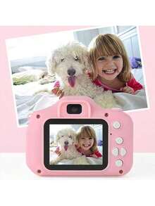 1 件儿童数码相机，带自拍功能、视频录制、USB 充电、儿童节日礼物