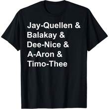 Jay-Quellen & Balakay & Dee-Nice & A-Aron & Timo-Thee T-Shirt - Black - View 1
