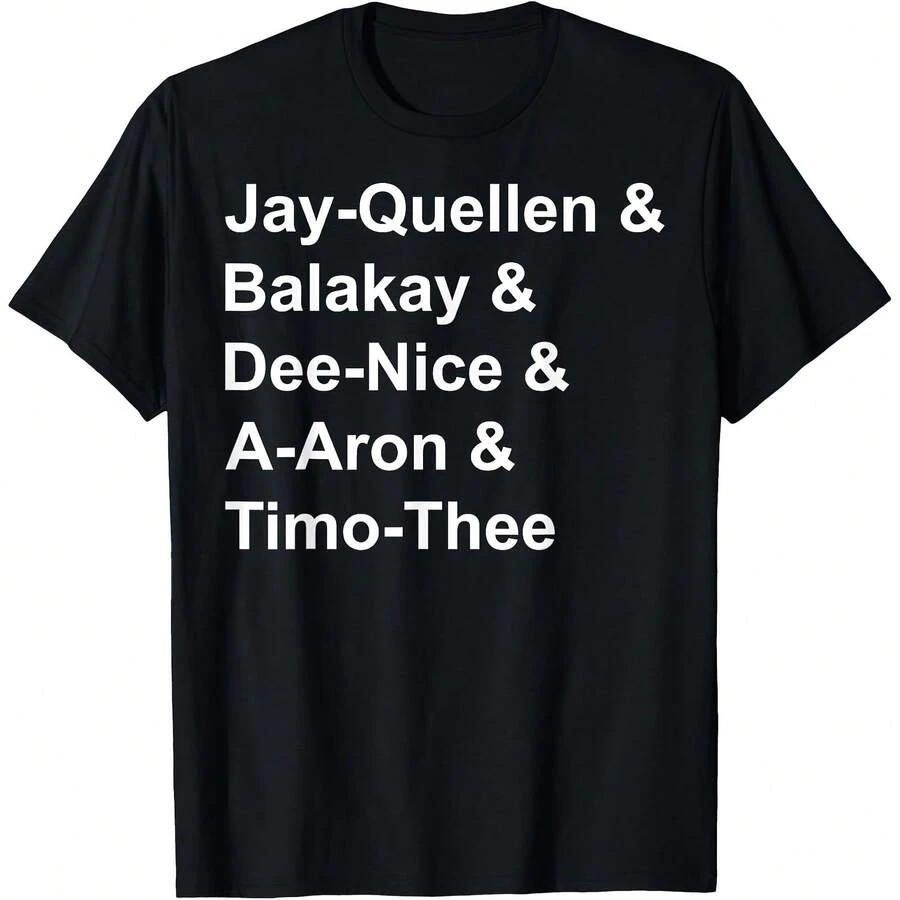 Jay-Quellen & Balakay & Dee-Nice & A-Aron & Timo-Thee T-Shirt - Black - View 1
