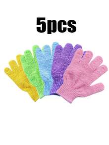 50-1 Pc, Bath Gloves For Shower Exfoliating,Exfoliating Gloves,Wash Gloves For Shower, Shower Exfoliating Gloves, 10 Colors Body Exfoliating Gloves With Hanging Loop, Scrub Exfoliating Gloves For Bath Face Spa Hand Sanitizer Deep Scrub Dead Skin Women Men Back To School - Multicolor - View 59