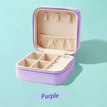 1pc Flip-Top Jewelry Box, Can Store Necklaces, Rings, Pendants, Bracelets, Earrings And Other Accessories, Suitable For Bedroom, Vanity, Drawers And Other Home Storage And Organization, An Essential For Women On Valentine's Day And Summer, Also An Ideal Choice For Travel And Back-To-School Season - Multicolor - View 23