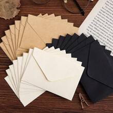 20/30/50 Stück Set Mini Kraftpapier Umschläge, Einsätze für Planer, Schreibwaren Aufbewahrung, Briefaufbewahrung, Grußkartenhalter, Bastelbedarf für DIY Dekoration, Vintage-Stil Umschläge, Kunst- und Bastelmaterial, Geschenkverpackungszubehör, Hochzeitseinladungsumschläge, Grußkartenumschläge zu Feiertagen, Geburtstagskarten-Umschläge, Abschluss-Umschläge, Bastelartikel für Kinder Schulanfang