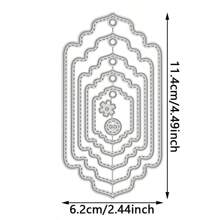 Carbon Steel Metal Cutting Dies, Tag Cutting Template DIY Paper Card Craft Tool For Cutting Thin Materials, Greeting Card Craft Decoration, Embossing, Home Decor Projects