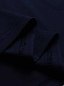 Men's Summer Eagle Print Round Neck Short Sleeve Casual T-Shirt, Emo - Royal Blue - View 6