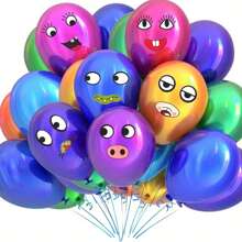 3pcs DIY Creative Cartoon Stickers, 6 Styles, Colorful Eyes, Nose, Mouth, Beard, Non Drying Stickers, Used For Handmade Crafts Decoration, School Storage, Handmade Stickers For Easter, Halloween, Christmas, And School Season,Stitch