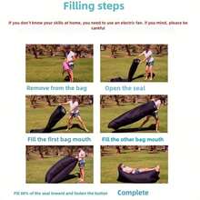 Inflatable Sofa: Multi-Function, Foldable, Soft And Fast Inflation, Suitable For Camping And Leisure! Christmas, Halloween, Thanksgiving Gift - Multicolor - View 6