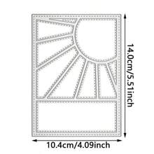 Steel Cutting Dies, Hollow Rectangular Frame Cutting Die Mold, For DIY Paper Craft, Greeting Cards, Embossing, Home Decor Projects