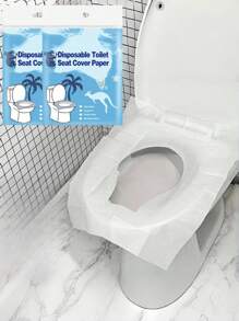 10/20/30/50/100PCS Toilet Seat Cover Toilet Lid For Bathroom Accessories Bowl Disposable Mat Protector Products Household Merchandises Home Disposable Plastic Toilet Seat Cover Portable Safety Travel Bathroom Toilet Paper Pad Bathroom Accessory