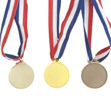 3/1 pieza Número de trofeo, medalla de premio, insignia de premio de metal de aleación de zinc de 1er, 2do y 3er lugar