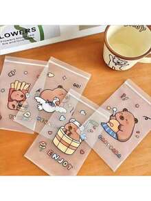 10/20/30pcs Cute Capybara Mini Zipper Bags - Dustproof, Hair Accessories, Gift Bags, Display Bags, Graduation Gift Bags, Holiday Gift Bags (Random Style) - Multicolor - View 9