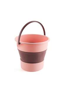 1pc Foldable Water Bucket, Portable Travel Car Fishing Bucket, Large Capacity Home Bathing Foot Soak Bucket, Thick Plastic