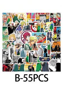 110pcs Sakamoto Days Manga Daily Life Cartoon Sticker Set, DIY Scrapbooking/Luggage/Phone Case Creative Decor, Cute Student Gift, Sticker Supplies