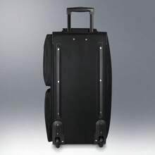 Bolsa de lona con ruedas y asa de 76 cm (30 pulgadas), bolsa de viaje plegable con ruedas de poliéster para hombres y mujeres, color negro - 30" negro - Ver 6