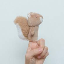 松鼠、斑马、长颈鹿、蛇、海马、螃蟹、袋鼠、河马、小丑鱼、刺猬、蜗牛手指玩偶，适用于幼儿园、早期教育、互动游戏