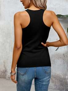 Camisa dama  Tirantes Gym, Yoga, Moda, Anime, motivation  Letras  Casual  Algodón        Deportivo  Diario  Calle - Negro - Ver 2