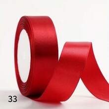 1 pieza Cinta tejida colorida de 2.5 cm de ancho x 21 m de largo para decoración de bodas, envolver regalos, manualidades DIY, ramos de flores, pasadores de cabello - Multicolor - View 21