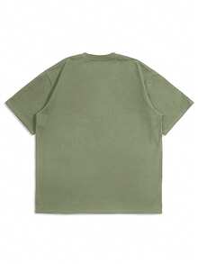 Men's Casual Solid Color Round Neck Short Sleeve T-Shirt, Suitable For Daily Leisure Wear - Mint Green - View 8