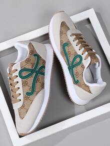 Sneakers Women's Shoes Lace-Up Front Thick-Soled Athletic Women Lightweight Casual Shoes Outdoor Sports Style Student Shoes