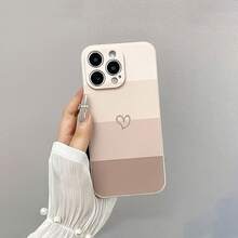 TPU Shockproof Full Protective Case, Featuring An Ancient White Heart Design, Specifically Made For Apple  Models 6/7/8/X/Xs/Xr/Xs Max/11/12/13/14/15/16 Pro Max.Suitable For  17 Air - trắng - Xem 5