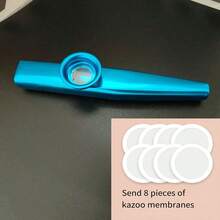 1/2pcs Metal Kazoo Harmonica Musical Instrument, Whistle Diaphragm, Complements Guitar - Multicolor - View 20