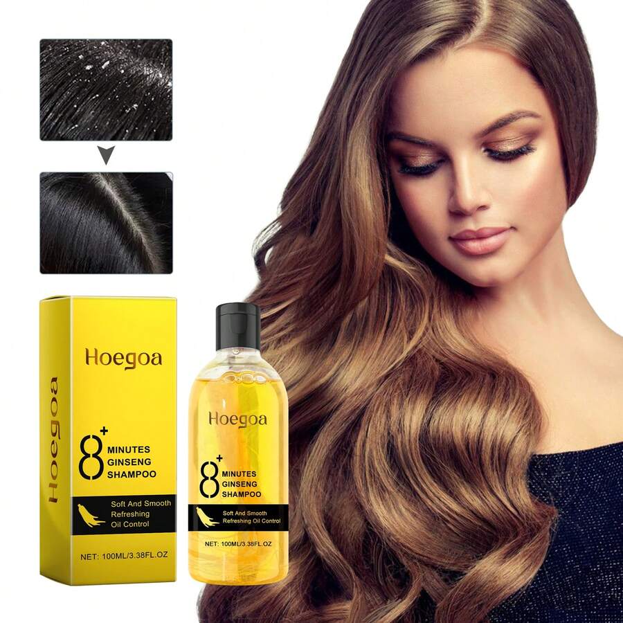 Hoegoa Ginseng Shampoo For Thick Hair Cleansing Scalp Repairing Hair Damage Moisturizing Thick Hair Shampoo 100ml - Multicolor - View 1