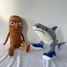 Peluche de juguete "Tung Tung Tung Sahur", muñeco de peluche "Tralalelotralala", criatura mitológica de peluche - juguete viral de meme, muñeco divertido feo y lindo, perfecto para regalos de broma, regalos de cumpleaños, juguetes para niños