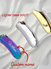 2 PIEZAS Funda/Estuche personalizado con letras para encendedor BIC, para regalo personalizado de padrinos de boda, Día del Padre, para hombres, novio, fumador de cigarros, cumpleaños J5