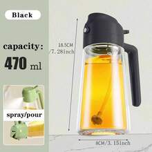Botella rociadora de aceite para cocina, hogar y barbacoa. Rociador de aceite de oliva y aceite de cocina con alta presión continua para freidora de aire - Multicolor - Ver 18