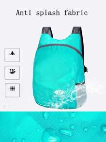 1pc Foldable Super-Light Portable Storage Bag Waterproof Backpack For Travel, Outdoor And Sports Travel Bag