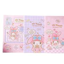 Sanrio Cuaderno de línea de coche tamaño B5 con imagen de Sanrio, cuaderno de diario estudiantil muy atractivo con diseño de dibujos animados