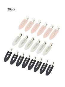 4/12/20/24/48pcs No Bend Hair Clips, Creaseless Duckbill Alligator Clips For Hairstyling, Makeup, Salon, DIY Crafts - Sectioning, Waves, Bangs, Gift Set(Black/Pink/White)