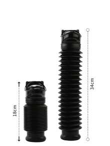 1 pieza Botella de orina portátil y plegable, con capacidad de 750ml, apta para hombres, mujeres y niños, para camping al aire libre, viajes, atascos de tráfico - Negro - Ver 2