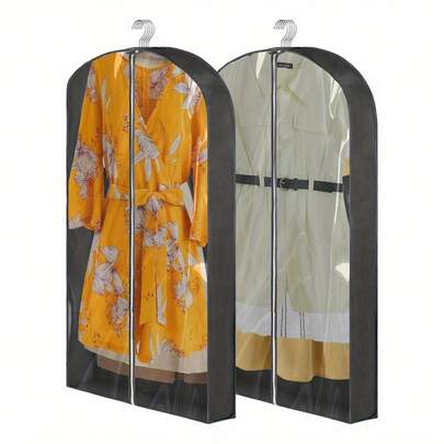 Clothes Storage Bag With Zip 60 X 100cm Hanging Coat Storage Bag Suit Bags And Garment Covers For WardrobeSuit & Dress Hanging Bags