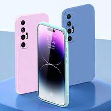 Liquid Silicone Shockproof Phone Case For Redmi Note, Poco And Mi - Púrpura malva - Ver 2