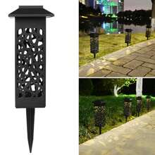 6pcs Solar Powered Outdoor Lighting, Solar Decorative Path Lights, Garden & Lawn Lamps, Outdoor Waterproof Solar LED Landscape & Garden Lighting