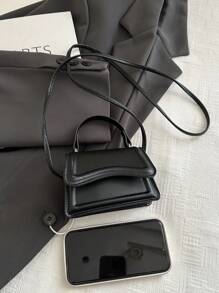 Bolso de mano mini de color sólido y sencillo, bolso bandolera para damas para compras, carteras, compras, mujeres jóvenes, estudiantes universitarias, recién llegadas, cuello blanco. Son perfectos para la oficina, la universidad, el trabajo, los negocios, los traslados, las actividades al aire libre, los viajes y las excursiones.