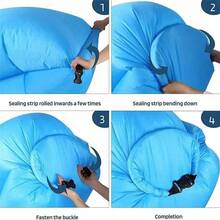 Inflatable Sofa: Multi-Function, Foldable, Soft And Fast Inflation, Suitable For Camping And Leisure! Christmas, Halloween, Thanksgiving Gift - Multicolor - View 5