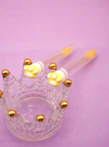 1/2/3/4/5 Stücke Mascara Bürsten mit Katzenpfoten Design, niedliche Reise Make-up Pinsel für Augenbrauen und Wimpernverlängerung