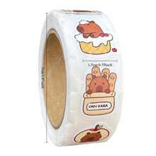 1 Roll/500pcs Capybara Sticker Sheets, Suitable For Laptop, Scrapbook, Phone And Guitar - DIY Decorative Stickers For Gifts, Cards, And Home Decor