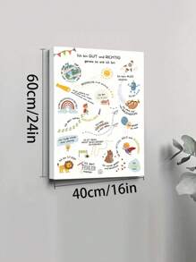 Selbstliebe & Innere Stärke Leinwandposter - ungerahmt, moderne Kunst Dekoration für Schlafzimmer, Kinderzimmer und Klassenzimmer