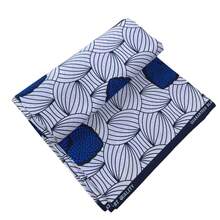 1/3/6码非洲蜡染印花布，安卡拉面料，适合制作派对礼服 - 白底藍花紋 - 查看 4