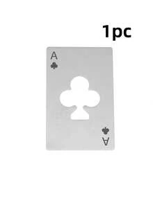 2pcs Wine Bottle Opener, Playing Card Shaped Bottle Opener, Stainless Steel Credit Card Size Beer Bottle Opener Cap Opener For Your Wallet Wedding Party Groomsmen Bridesmaid Gifts, Stainless Steel Multipurpose Bar Tool For Home, For Outdoor, Camping, Gift For Father - Multicolor - View 19