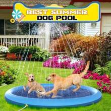 A Pet Water-Spraying Pad Made Of PVC Material, Portable And Foldable, Is Suitable For Various Body Types. It Is A Water-Spraying Pad For Pets That Can Be Used Outdoors For Playing And Splashing Water.