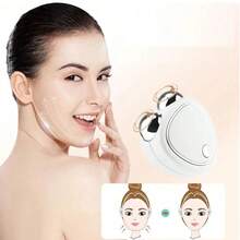 1pc Face Massager, 3-Speed, Rechargeable & Portable Massager Suitable For Travel & Home Use - Apricot - View 7