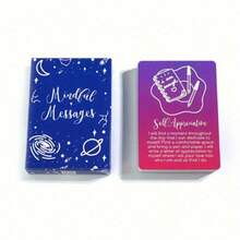 正念信息、积极肯定、冥想、自我关爱卡、派对桌游、命运卡、算命游戏、自我关爱放松、非常正念、神谕卡、游戏、肯定卡、正念