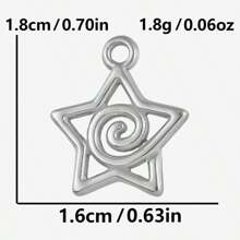 2pcs Minimalist Stainless Steel Heart & Asymmetric Geometric Sunflower Pendant Accessories, Necklace & Earrings Crafting DIY Jewelry Charms, Gold/Silver Plated