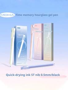 Fidget Ballpoint Pen, Fast Drying Gel Ink Pen, Office Signature Pen, 0.5mm Refillable Back To School - Multicolor - View 2