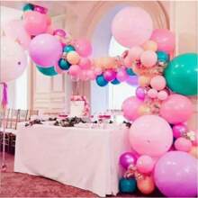 1 Rolo 1000 cm Clipes de Corrente de Balões de Plástico, Tiras de Arco com Dois Furos, para Decorações de Aniversário, Casamento, Festa, Natal, Halloween - Sem Necessidade de Energia, Sem Penas