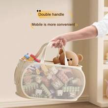 Children's Toys Storage Basket Storage Box Sub Block Plush Toy Large Capacity Household Multifunctional Laundry Basket Organizer